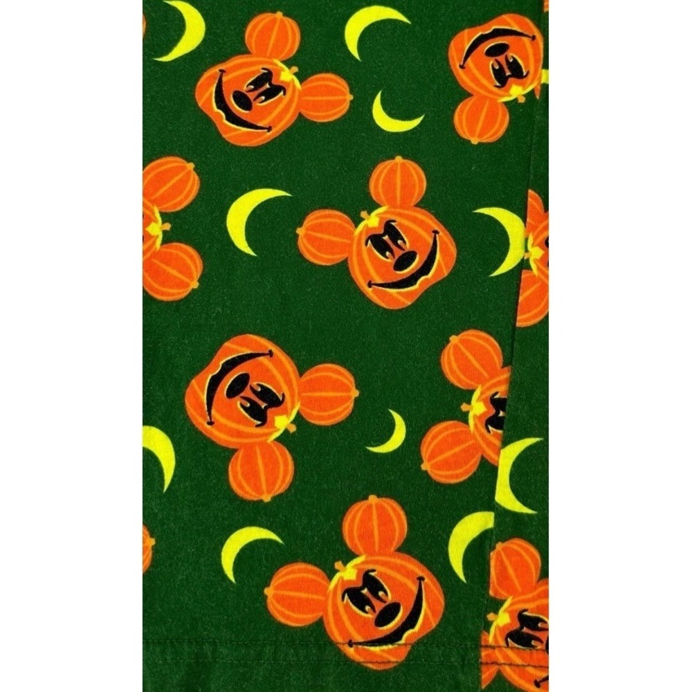 Disney Mickey Mouse Halloween Pajama Bottoms Women's Small Jack O Lantern Print - Picture 8 of 9
